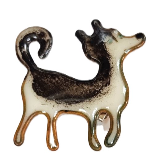 картинка Брошь "Животные" керамика Собачка 4