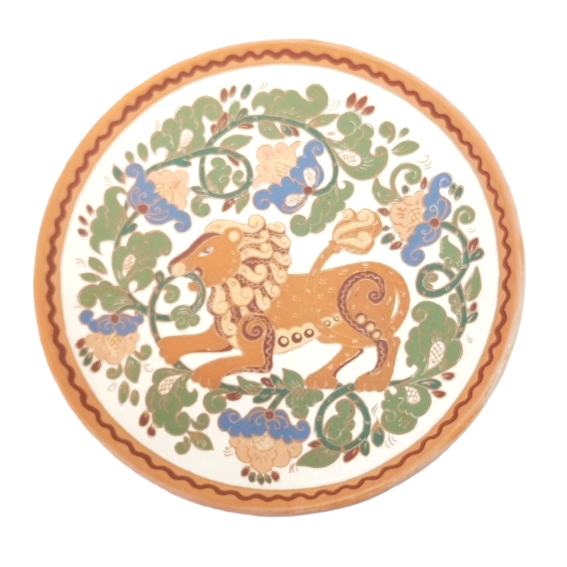 картинка Тарелка декоративная керамическая ангобная ТДА - 4 рис.3