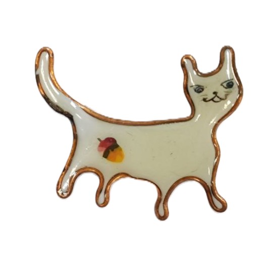 картинка Брошь "Животные" керамика Кошка 5