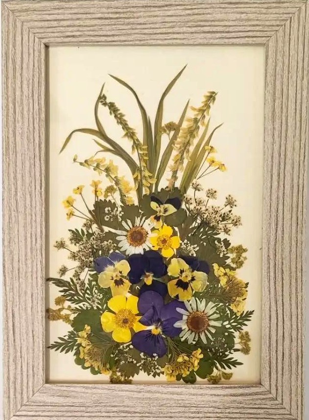 картинка Картина флористическая 10*15см  композ.8