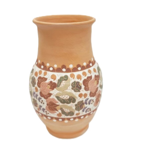 картинка Декоративная гончарная форма с ангобной росписью большая ГФ - 5 рис.1