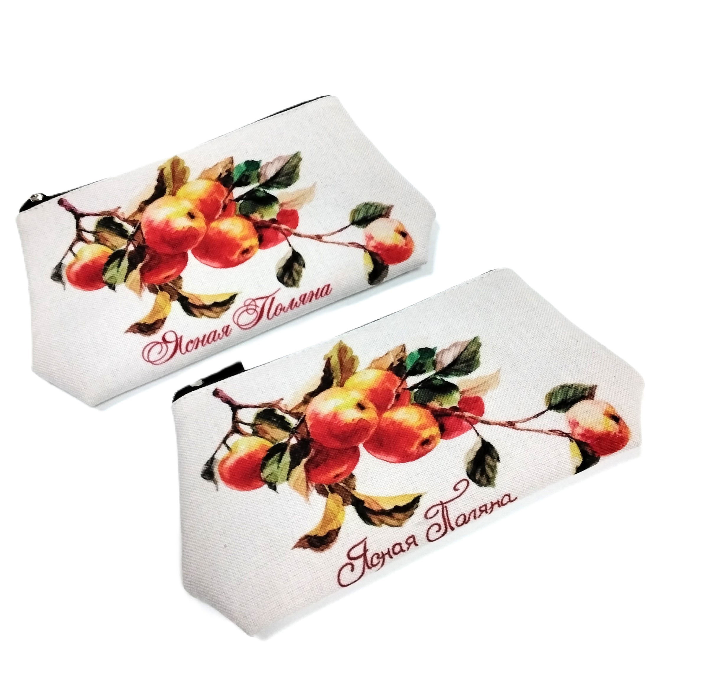 картинка Косметичка текстильная  "Яблоки"