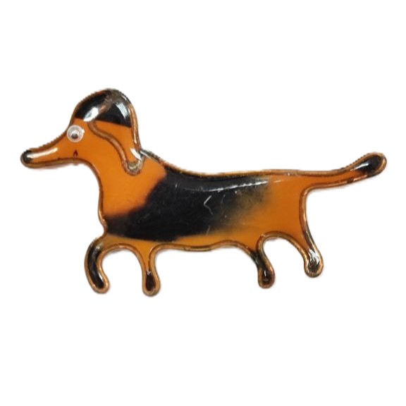 картинка Брошь "Животные" керамика Собачка 1