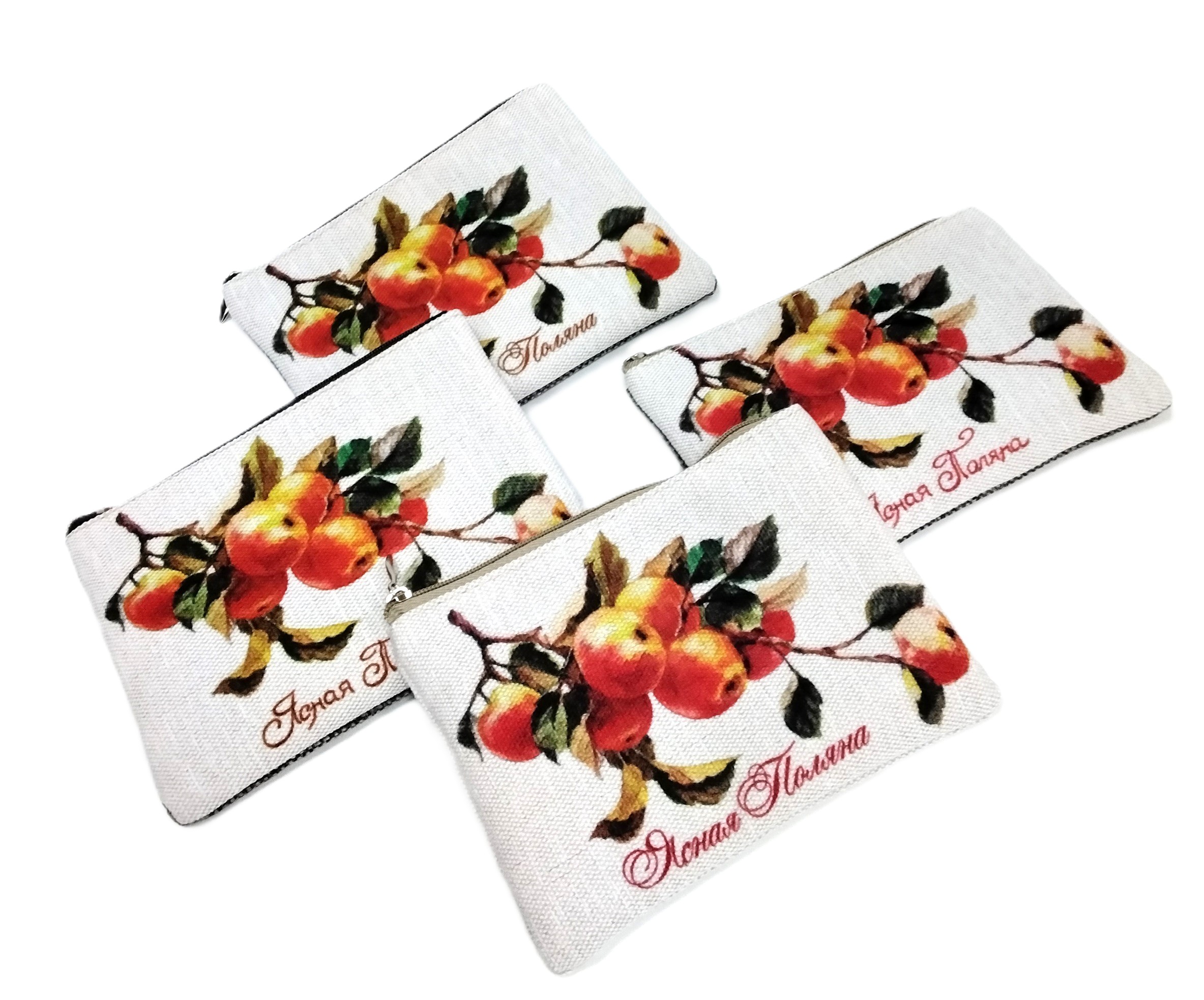 картинка Кошелек текстильный "Яблоки"