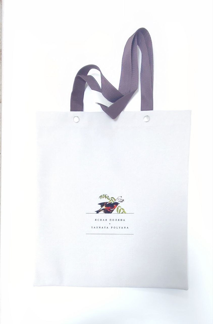 картинка Сумка текстильная  "Птицы" без подкладки малая