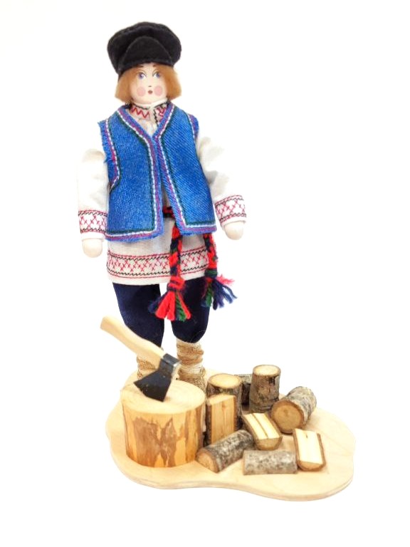 картинка Кукла-скелетец в мужском костюме изд.3