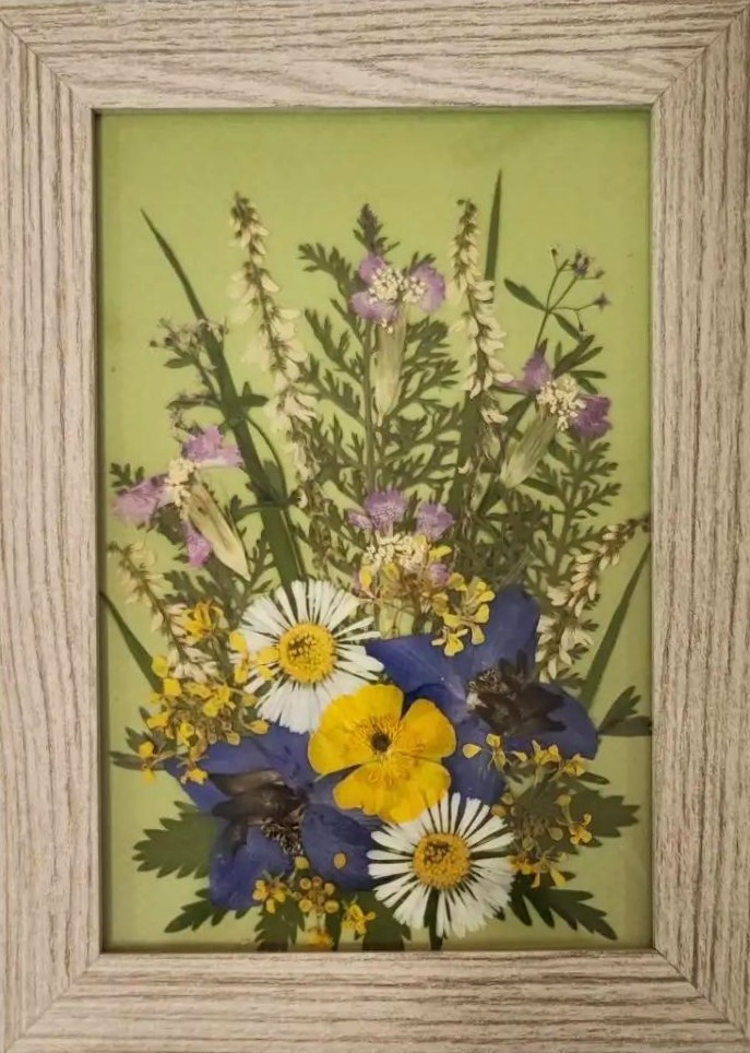 картинка Картина флористическая 10*15см  композ.7